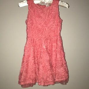 Floral design pink dress